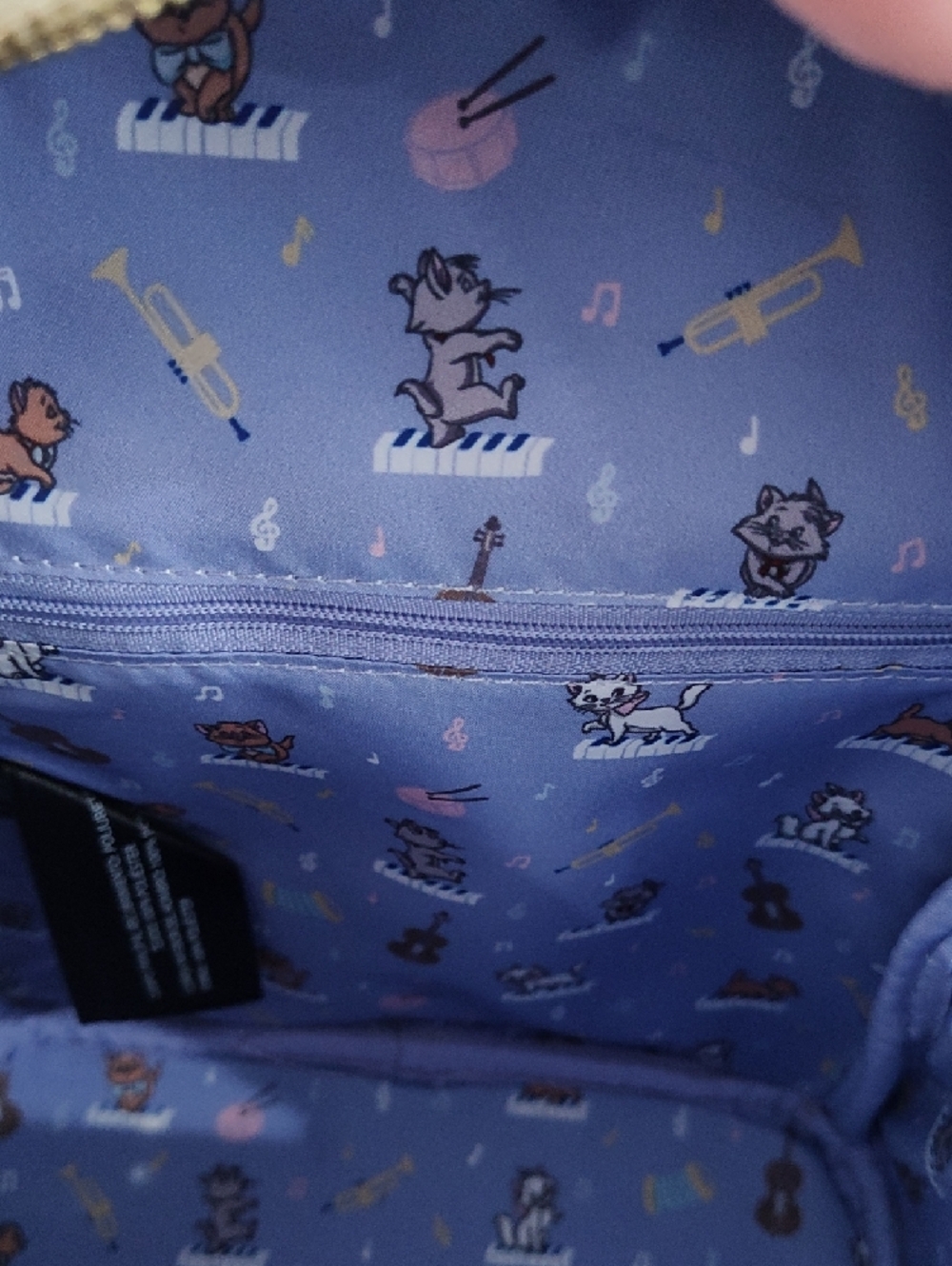 Loungefly Disney Aristocrats Kittens Piano Backpack - Picture 8 of 8